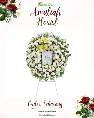 Krans Bunga Duka Cita di Cikatapis